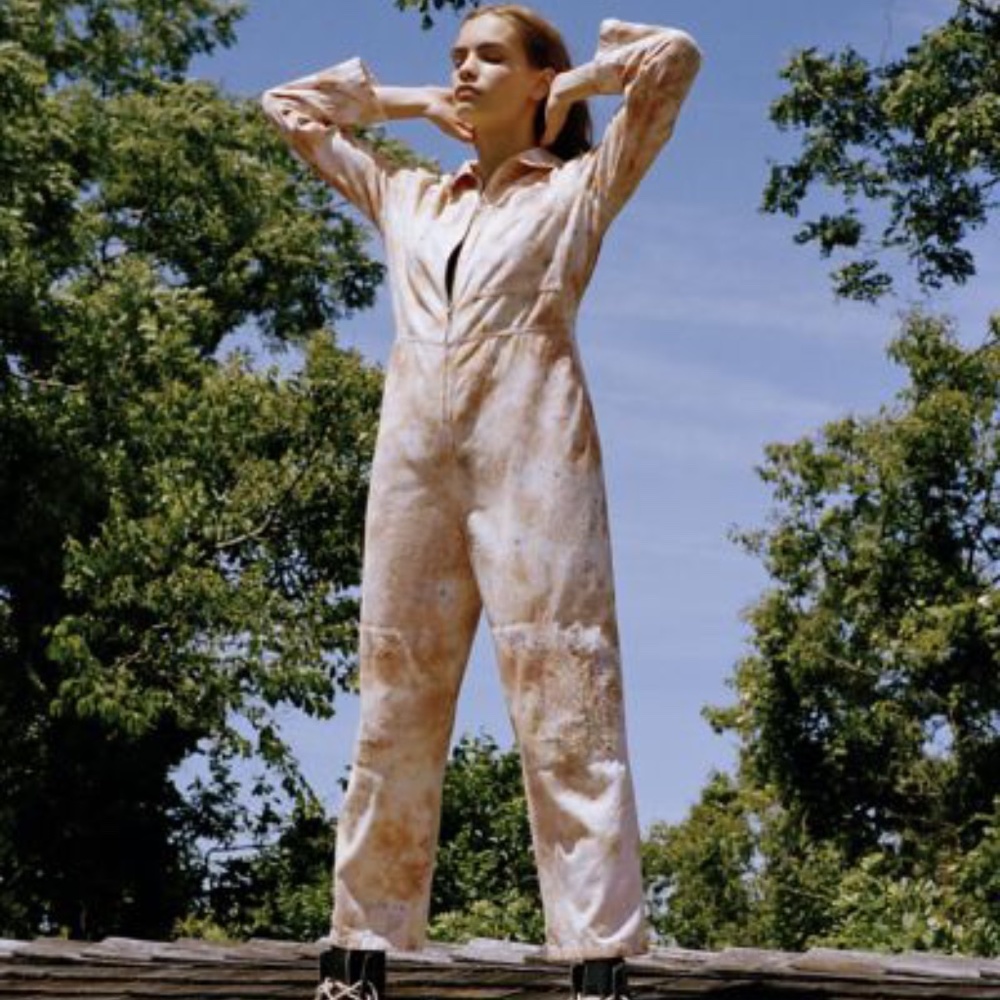 Kimchi Blue Tie-Dye Coverall Jumpsuit